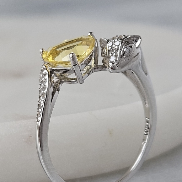 Harry Potter Hogwarts Pride Hufflepuff ring, 925 Sterling Silver - Picture 4 of 6